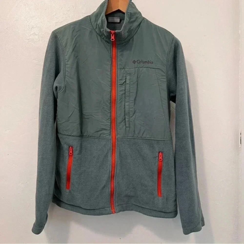 Columbia Loganville Trail 2.0 Gray Full Zip Fleece Jacket Mens Sz S‎